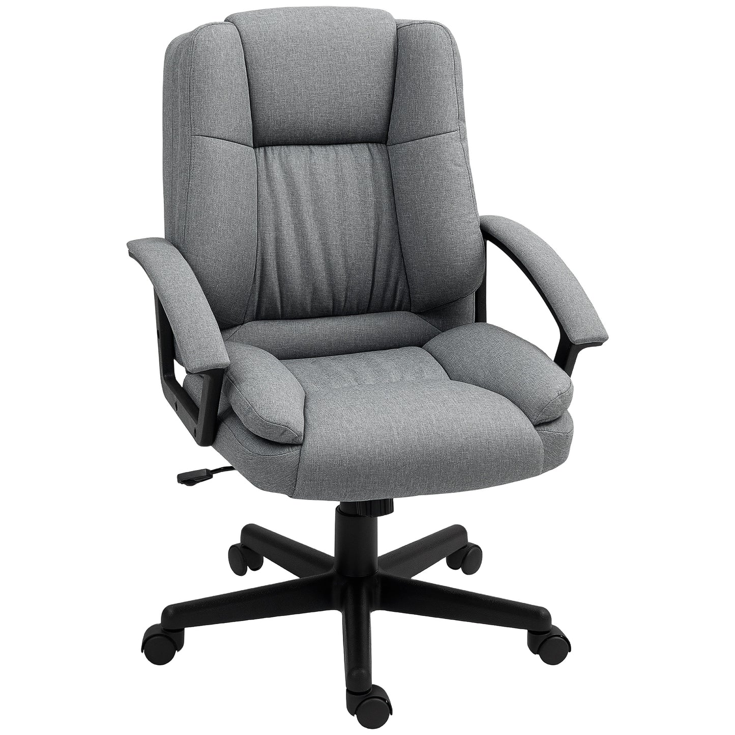 Swivel Executive Office Chair Mid Back Chair w/ Arm, Grey