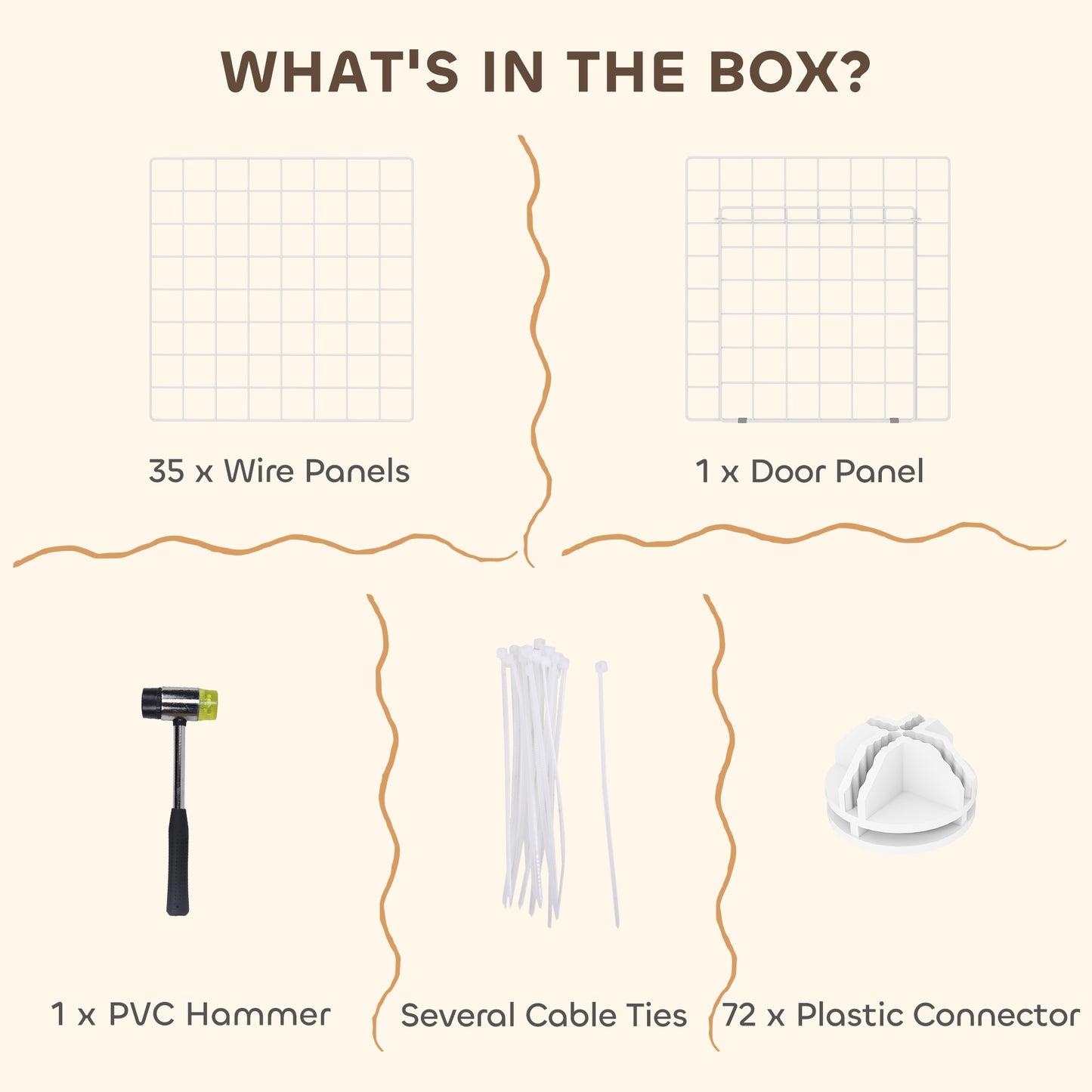 DIY Pet Playpen 36 Panel for Rabbit Chinchilla Hedgehog, White