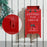 Christmas Post Box Freestanding or Wall Mounted for Xmas Decoration