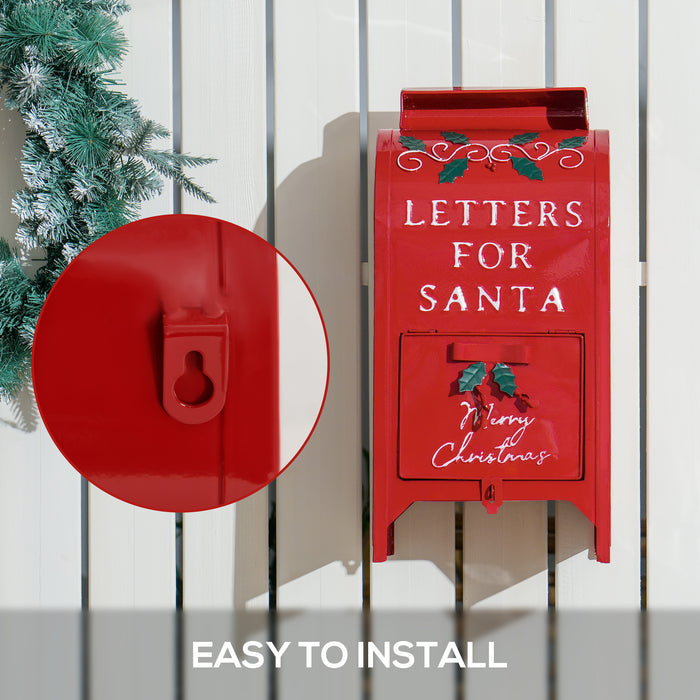 Christmas Post Box Freestanding or Wall Mounted for Xmas Decoration