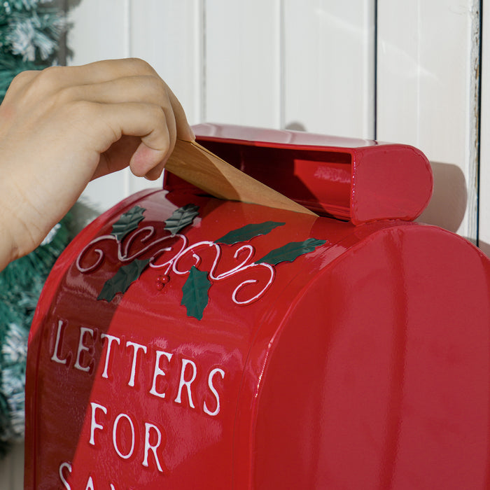 Christmas Post Box Freestanding or Wall Mounted for Xmas Decoration