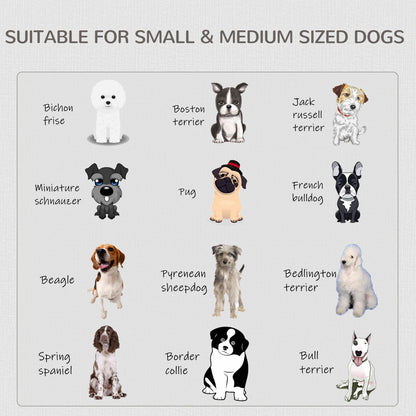 Furniture-Style Dog Crate w/ Two Lockable Doors, for Small & Medium Dogs