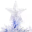 Artificial Fibre Optic Christmas Tree w/ 26 LED Lights Pre-Lit White Blue 4FT