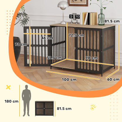 Cat Litter Box Enclosure, Litter Box Furniture, Walnut Brown