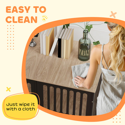 Cat Litter Box Enclosure, Litter Box Furniture, Walnut Brown