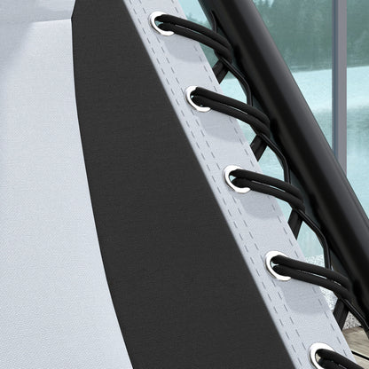 2 Pcs Zero Gravity Lounger Chair, Folding Reclining Chair, Grey