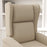 Recliner Armchair for the Elderly with Remote Control, Fabric Electric Recliner Chair for Living Room, Beige