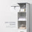 kleankin Tall Bathroom Storage Cabinet with 3 Tier Shelf, Cupboard, Drawer, Door, Freestanding Linen Tower, Slim Side Organizer, White