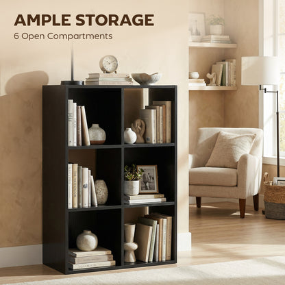 Industrial Storage Shelf, Bookcase, Bookshelf, Black Wood Effect