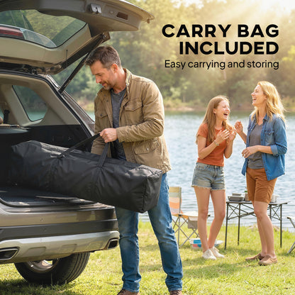 3.5 x 3.5 m Pop Up Gazebo, UPF50+ One-Touch Party Tent, Blue