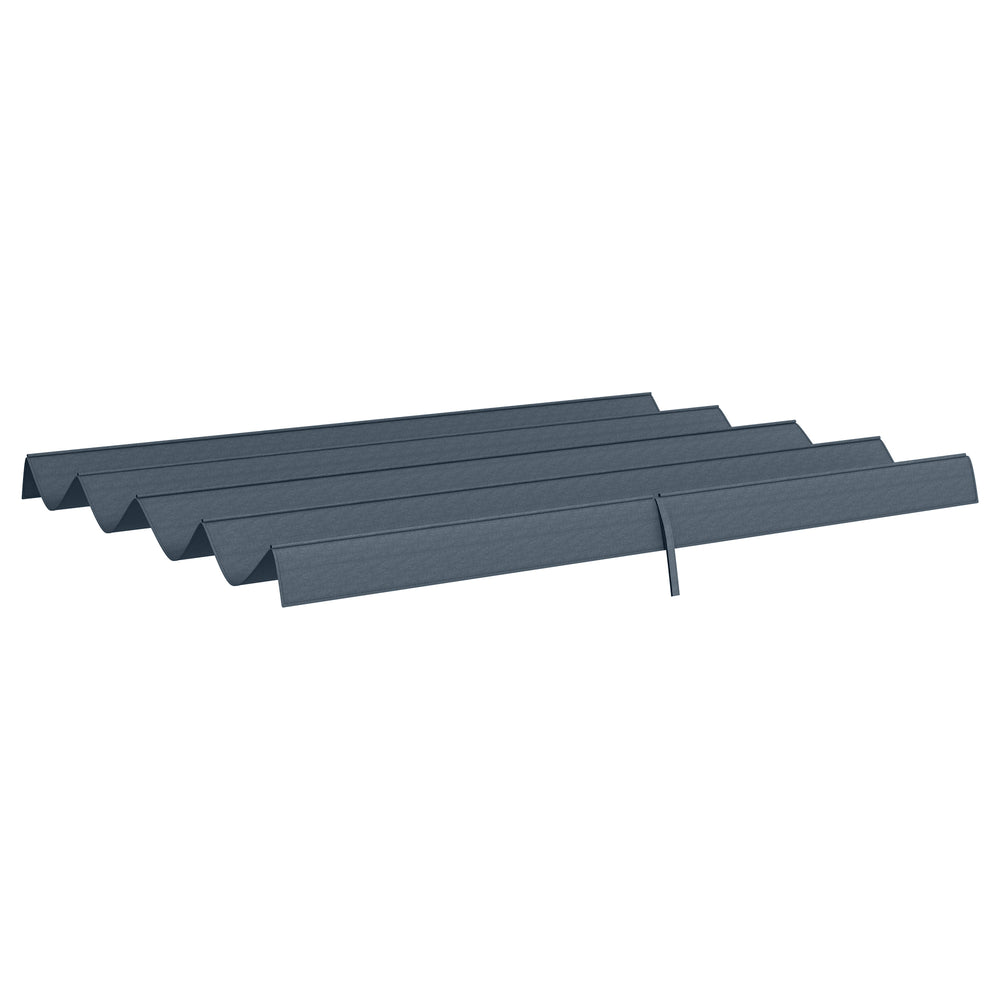 Pergola Roof, Retractable Sun Shade Cover for 3 x 2.15m Pergola, UV30+ Protected, Grey