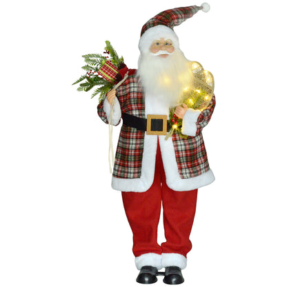 120cm Animated Santa Claus w/ Sound Activated Festive Music for Party