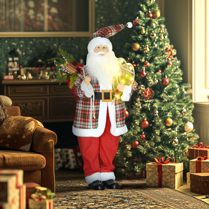 120cm Animated Santa Claus w/ Sound Activated Festive Music for Party