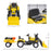 Kids Pedal Go Kart Excavator-Yellow