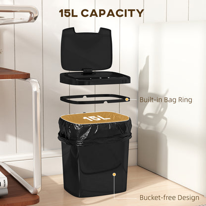 15L Sensor Bin, Automatic Touchless Kitchen Bin, Battery Operated