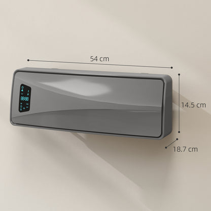 2000W Ceramic Electric Heater with Fan, Wall Heater, Grey