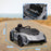 12V Lamborghini Autentica Licensed Ride on Car with Butterfly Doors, Battery Powered Kids Electric Car with Remote Control, 4 Suspension Wheels, Soft Start, LED Lights, Music, Horn, Grey