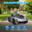 12V Lamborghini Autentica Licensed Ride on Car with Butterfly Doors, Battery Powered Kids Electric Car with Remote Control, 4 Suspension Wheels, Soft Start, LED Lights, Music, Horn, Grey