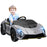 12V Lamborghini Autentica Licensed Ride on Car with Butterfly Doors, Battery Powered Kids Electric Car with Remote Control, 4 Suspension Wheels, Soft Start, LED Lights, Music, Horn, Grey