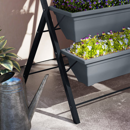 5-Tier Raised Garden Bed, Ladder Planter with 5 Removable Boxes