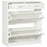 Narrow Shoe Storage with 2 Flip Drawers and Adjustable Shelves Shoe Cabinet Organizer for 12 Pairs of Shoes, White