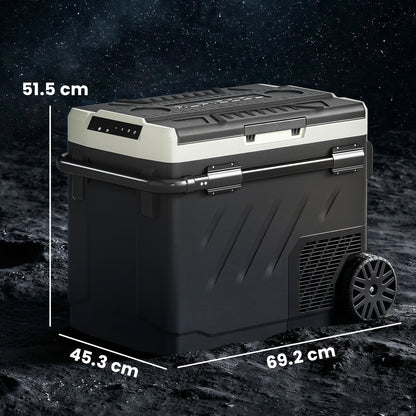 49L Compressor Car Fridge Freezer, Dual Zone with App Control