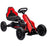 Children Pedal Go Kart, Kids Ride on Racer w/ Adjustable Seat, Shock Absorption EVA Tyres, Handbrake, for Kids Aged 3-8, Red