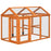 Chicken Run, Wooden Chicken Coop w/ Combinable Design - Orange