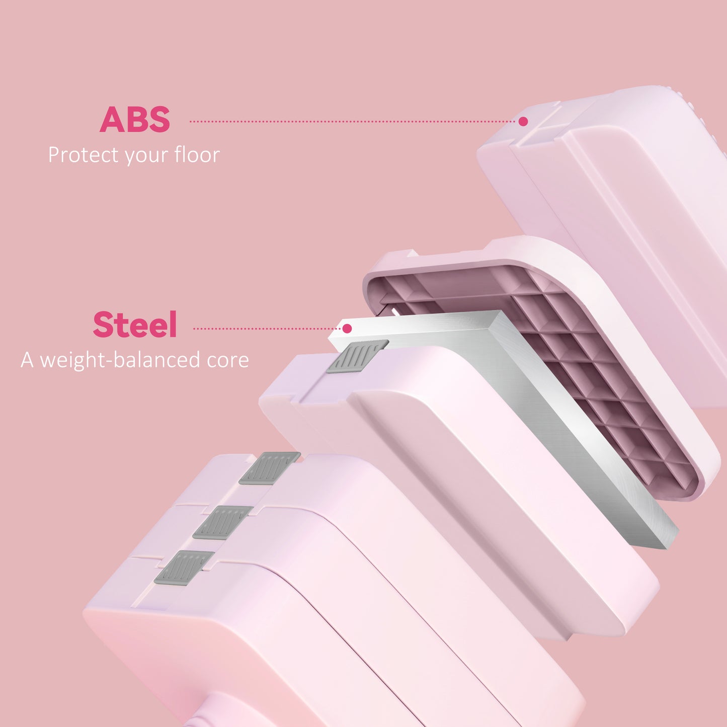 Adjustable Dumbbell Set of 2, 5-in-1 Weights Dumbbells Set
