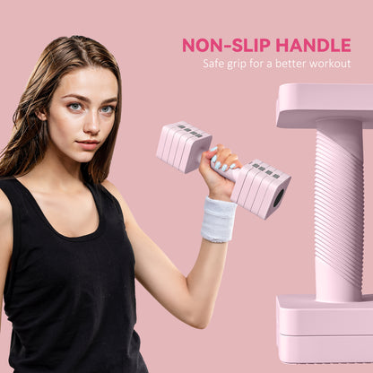 Adjustable Dumbbell Set of 2, 5-in-1 Weights Dumbbells Set
