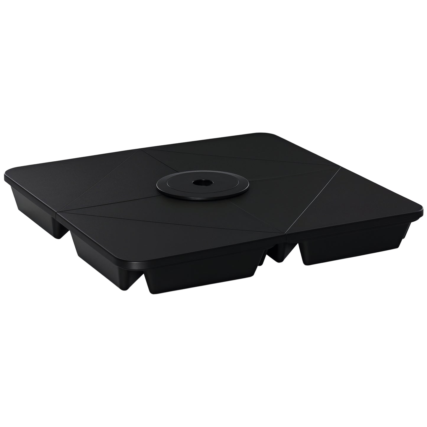 4 Pcs Parasol Umbrella Base Sand Filled Up to 80kg for Banana Hanging