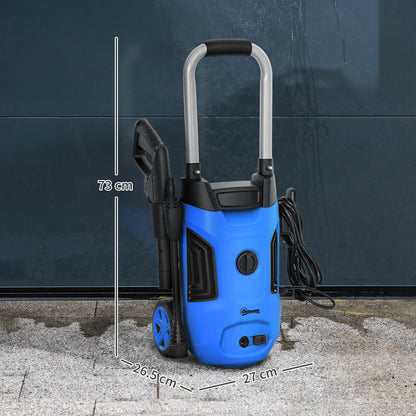 1800W Power Washer 150 Bar Pressure with Adjustable Nozzle, Blue