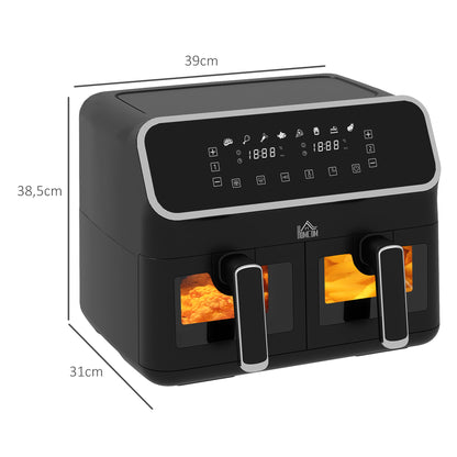 Dual Zone Air Fryer 8L Double Air Fryer with SYNCFinish 2700W Silver