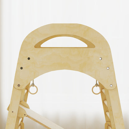 6 in 1 Kids Climbing Frame with Slide, Monkey Bars, Ladder