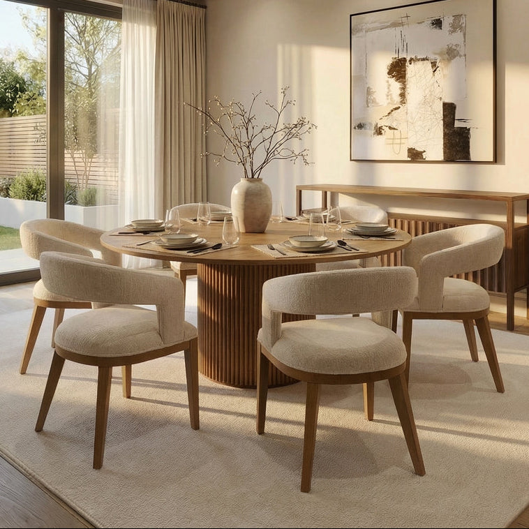 Ophelia Chestnut Circular Dining Table
