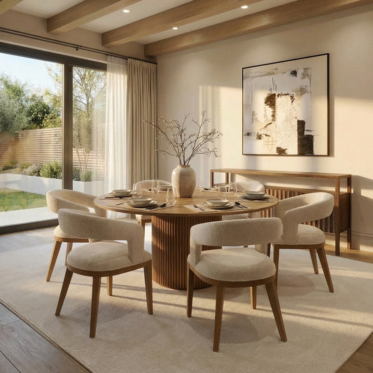 Ophelia Chestnut Circular Dining Table