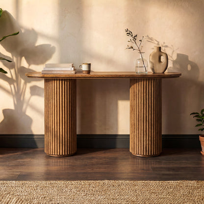 Ophelia Chestnut Console Table