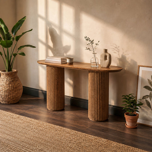 Ophelia Chestnut Console Table
