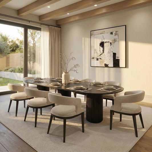 Ophelia Black XL Dining Table