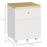 2-Drawer Filing Cabinet with Lock, Mobile File Cabinet with Hanging Bars for A4 Size and Wheels, Home Office Study, White