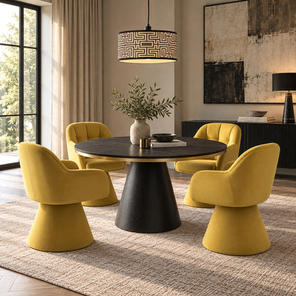 Orbit Dining Chair – English Mustard