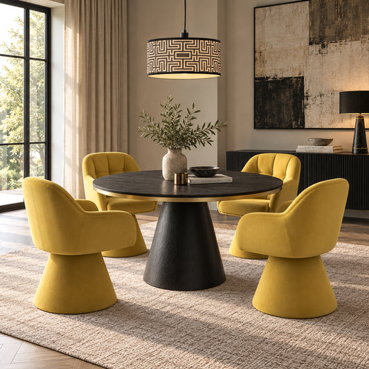 Orbit Dining Chair – English Mustard