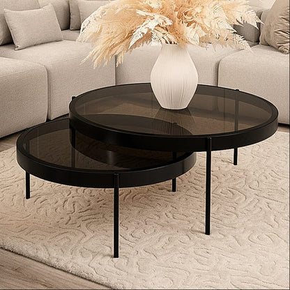 Orion Black Nesting Coffee Tables