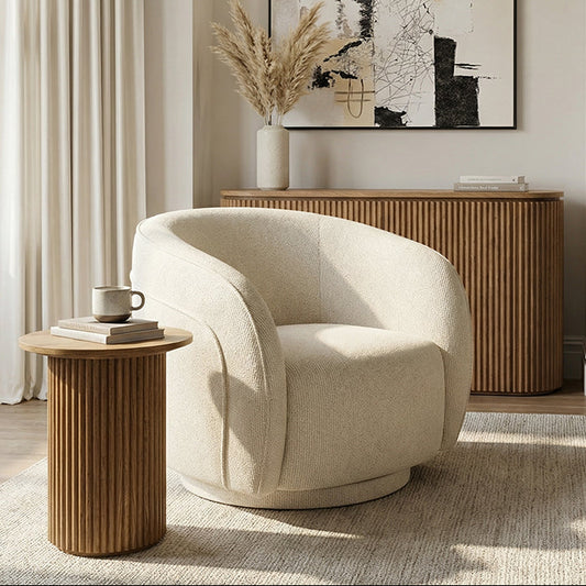 Orla Swivel Chair - Carrara