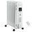 2720W Digital Oil Filled Radiator, 11 Fin, Portable Electric Heater with LED Display, 3 Heat Settings, Safety Cut-Off and Remote Control, White