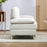 Elegant 2-Seater Modern Loveseat – Cream White with Sleek Metal Legs & Plush Spring Cushioning