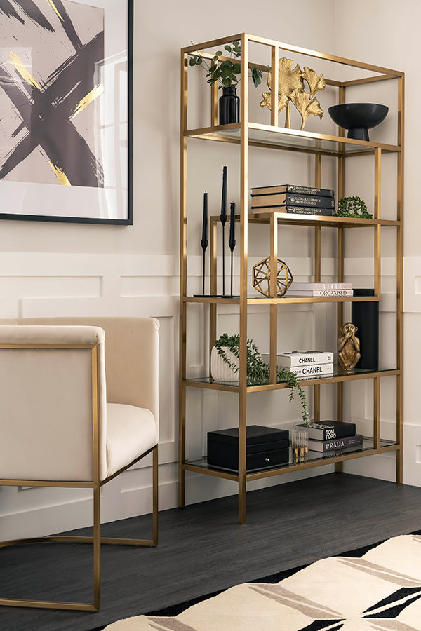 Otto Brass Shelf Unit