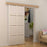 6.5FT /2000mm Modern Sliding Barn Door Closet Hardware Track Kit Track System Unit For Single Wooden Door