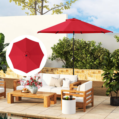 UPF 50+ Replacement Parasol Canopy Parasol Cover Replacement, Red