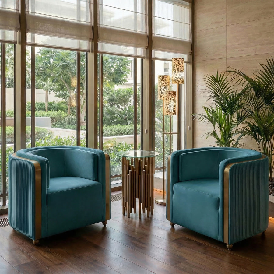 Ozman Lounge Chair - Peacock